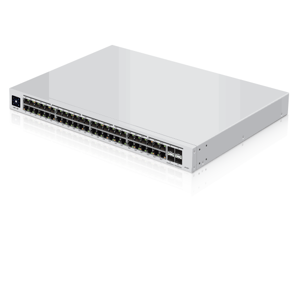 USW-Pro-48-POE Gen2 UniFi 48 Port Gigabit Switch with 802.3bt PoE, Layer 3 Features and SFP+